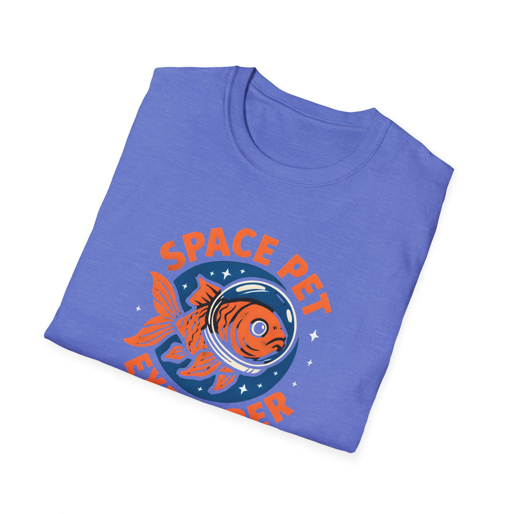 Space Pet Explorer T-Shirt — Retro Astronaut Goldfish Tee