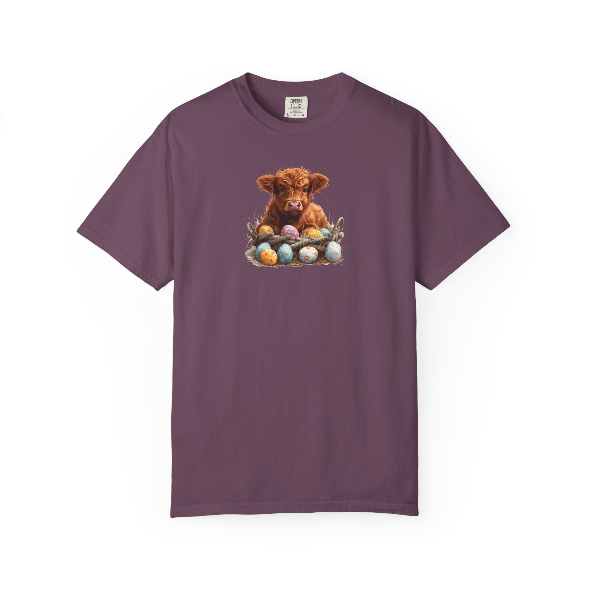 Highland Calf with Easter Eggs T-Shirt