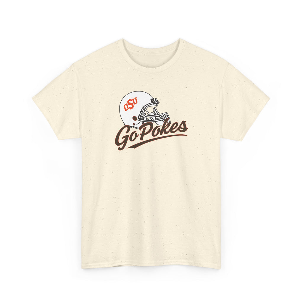 Go Pokes Tee — OSU Football Helmet Vintage Logo T-Shirt