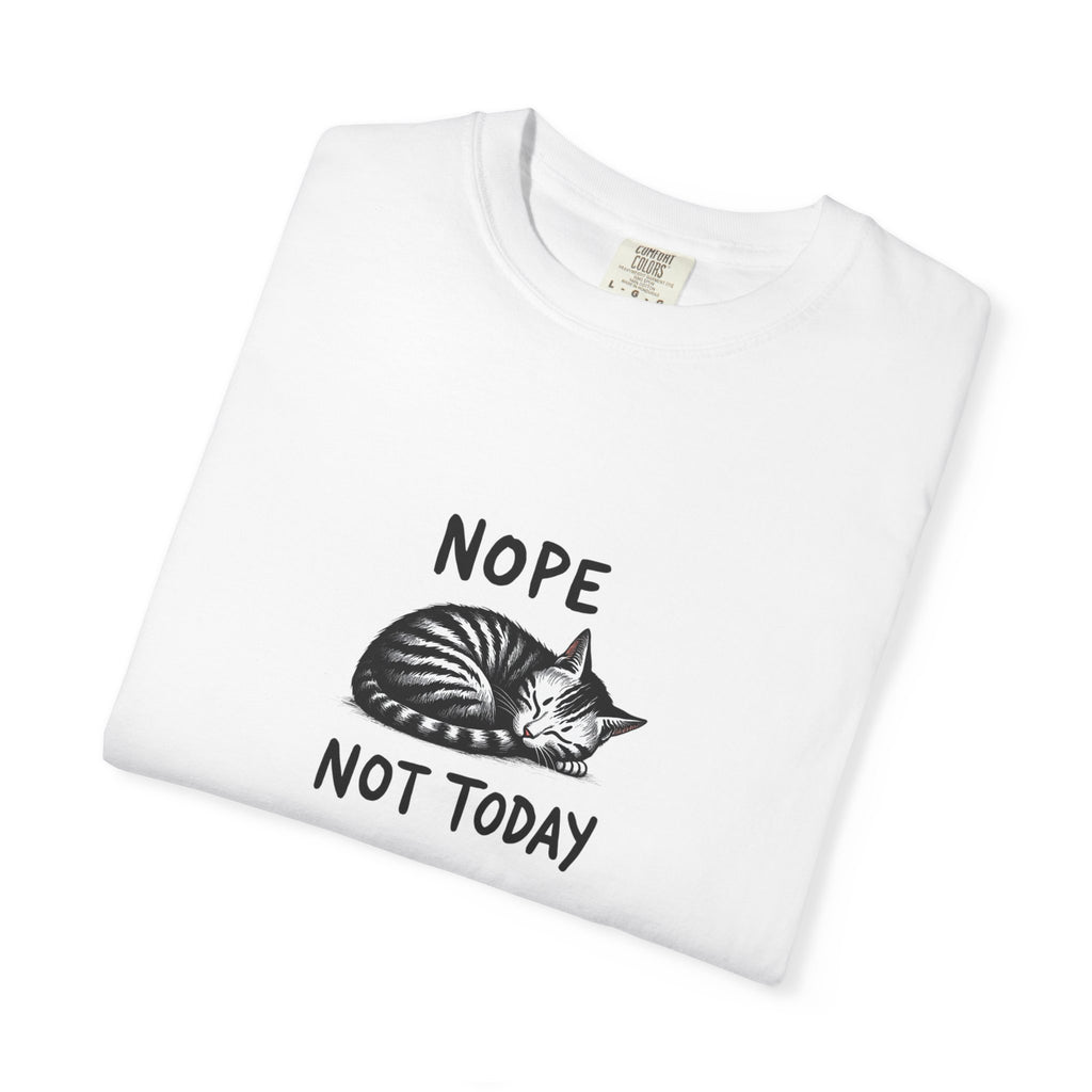 'Nope Not Today' Sleeping Cat Graphic Tee