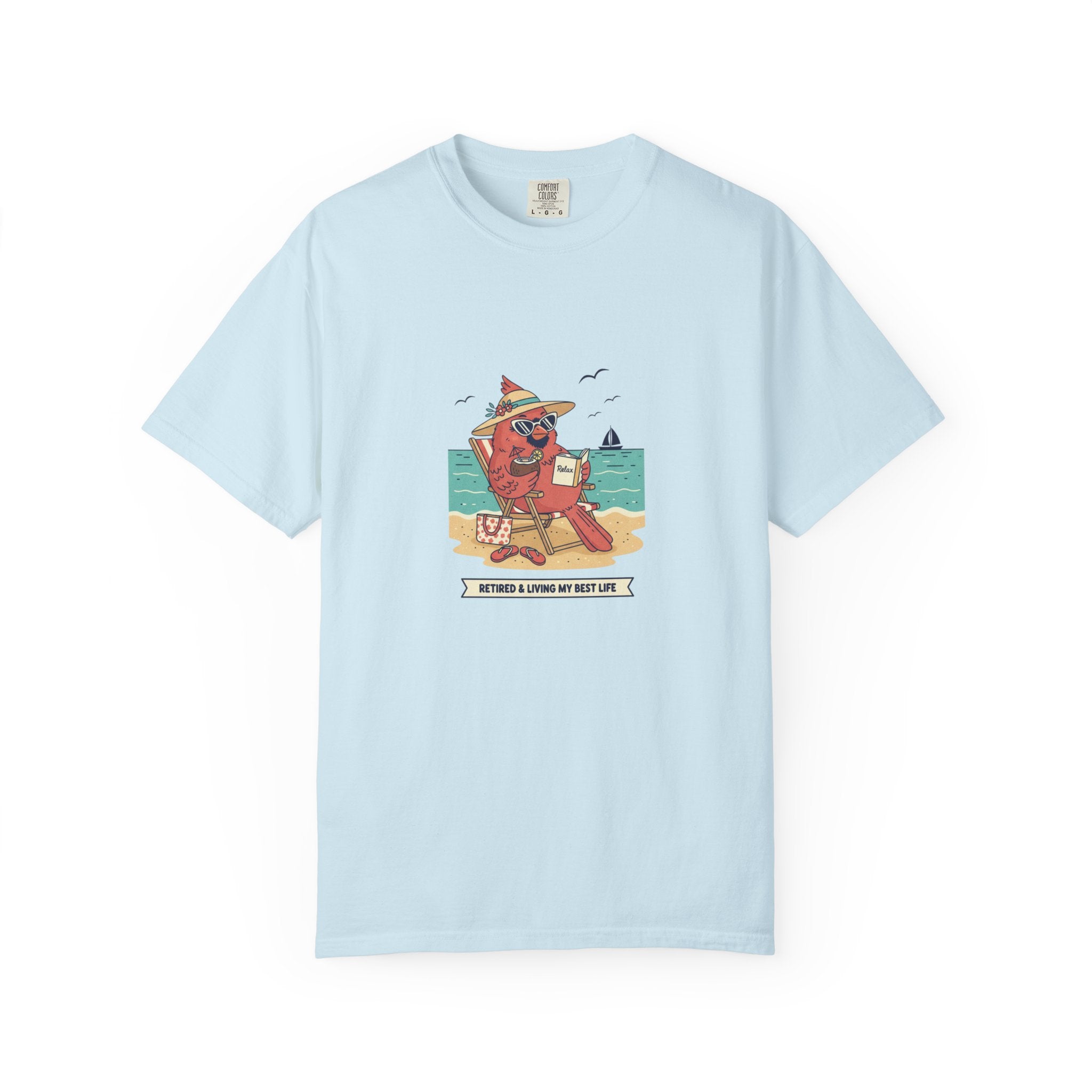 Beach Cardinal Relaxing T-Shirt — Retro Summer Tee