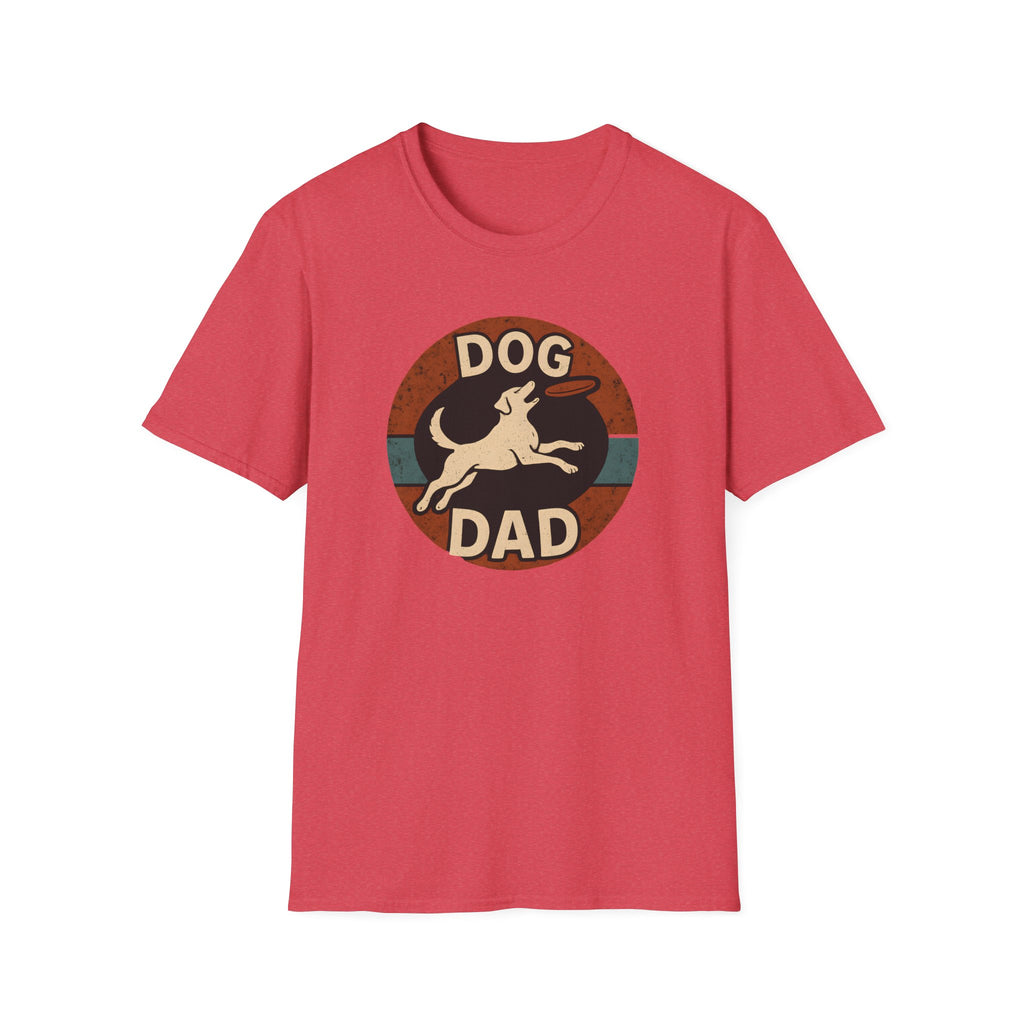 Dog Dad T-Shirt – Retro Running Dog Graphic, Funny Father’s Day Gift for Pet Owners