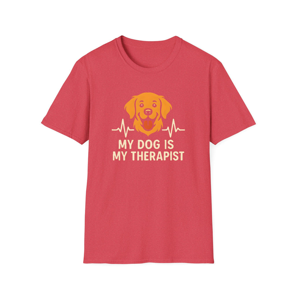 Dog Therapist T-Shirt — "My Dog Is My Therapist" Pet Lover Tee