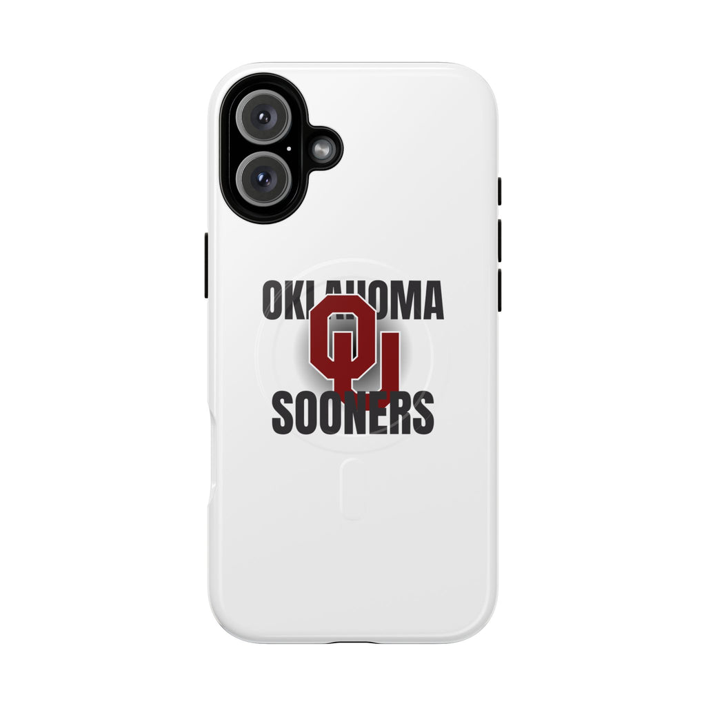 Oklahoma Sooners Tough Magnetic Phone Case — Durable Magnetic Snap-On College iPhone Cover