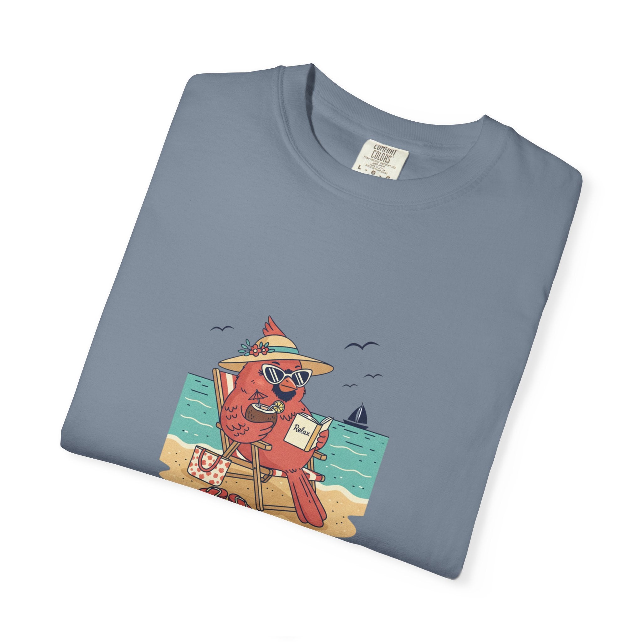 Beach Cardinal Relaxing T-Shirt — Retro Summer Tee