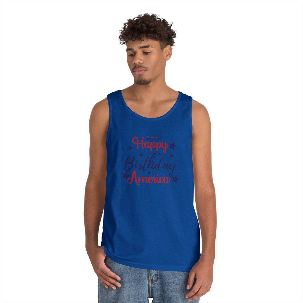 Patriotic "Happy Birthday America" Tank