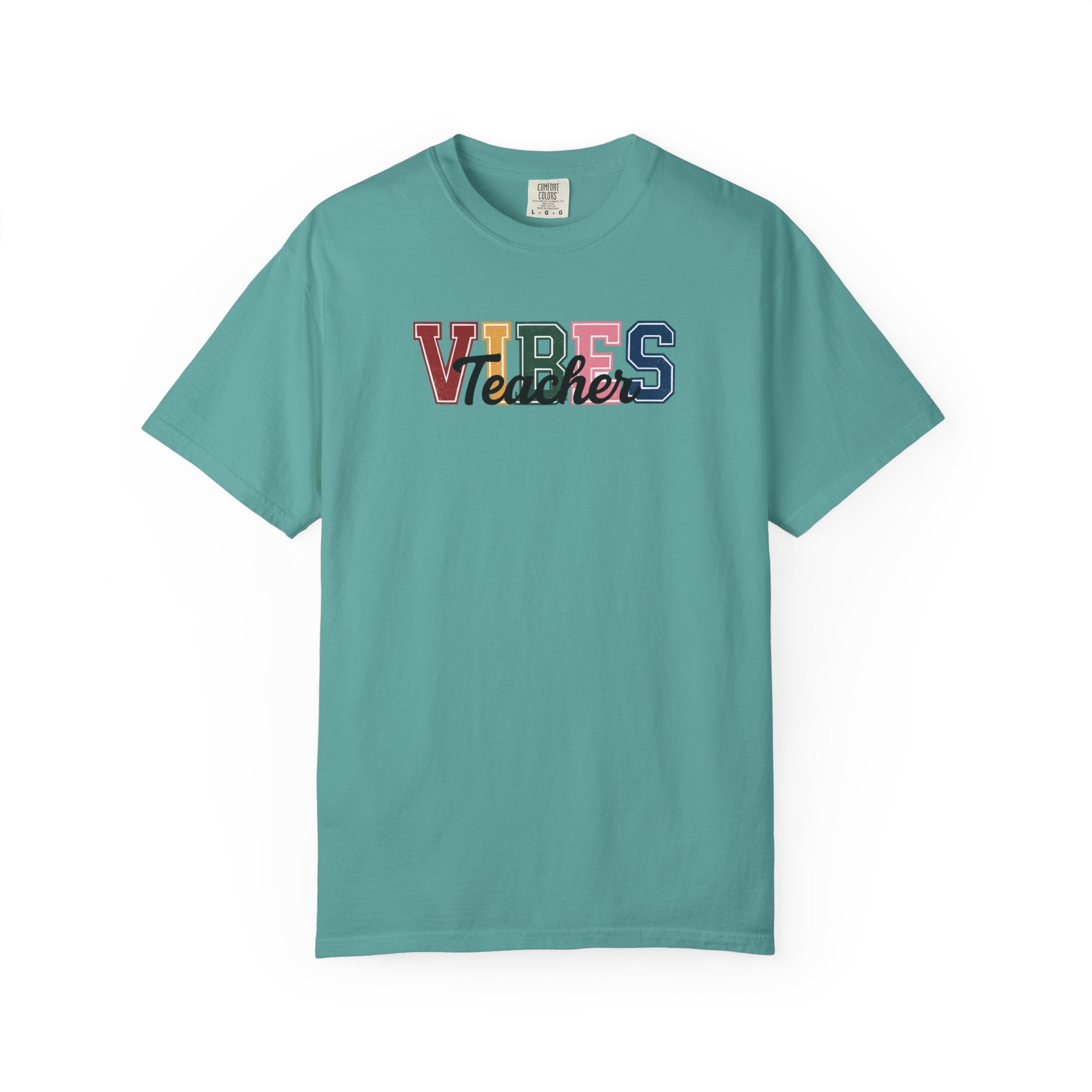 VIBES Teachers T-Shirt — Colorful Retro School Pride Tee