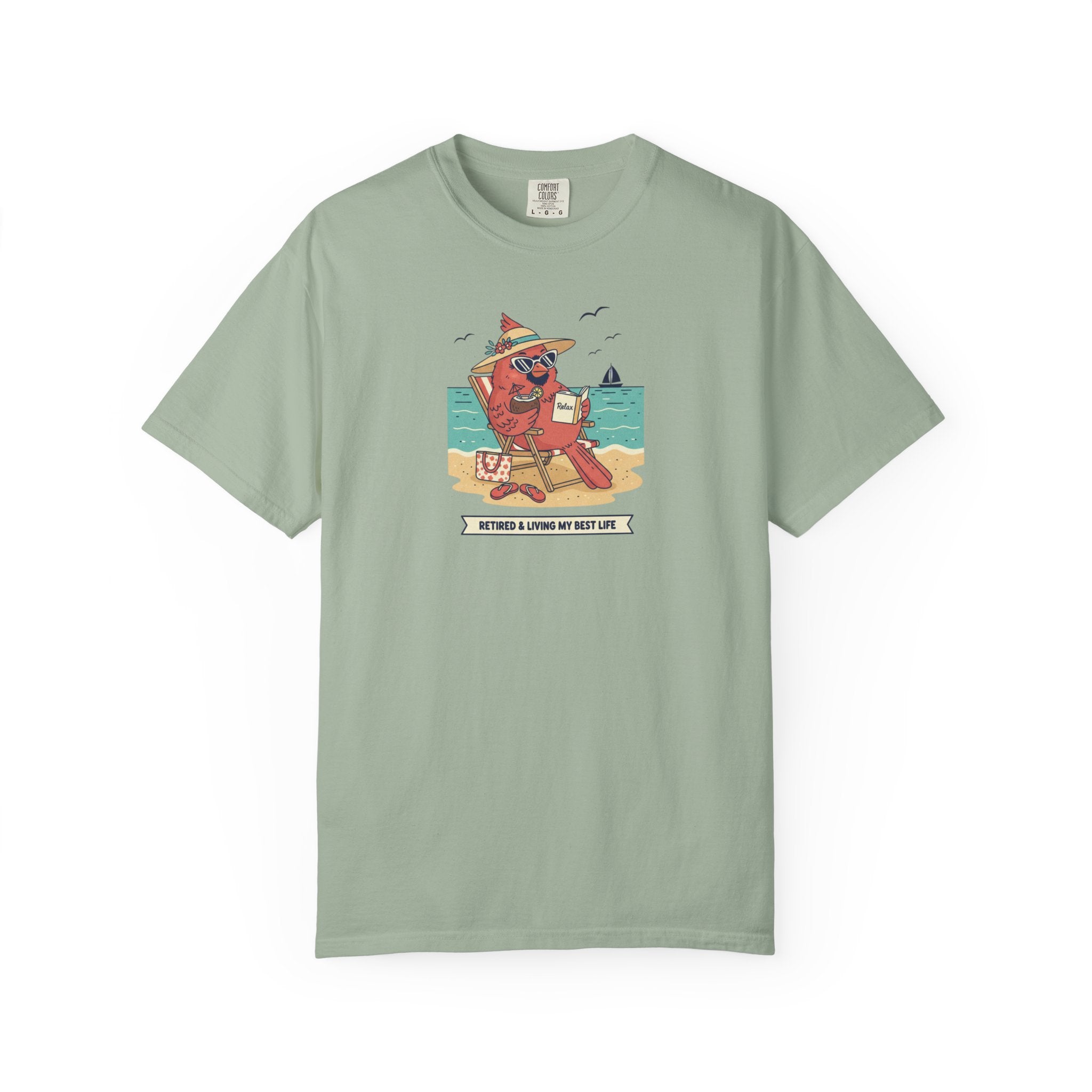 Beach Cardinal Relaxing T-Shirt — Retro Summer Tee