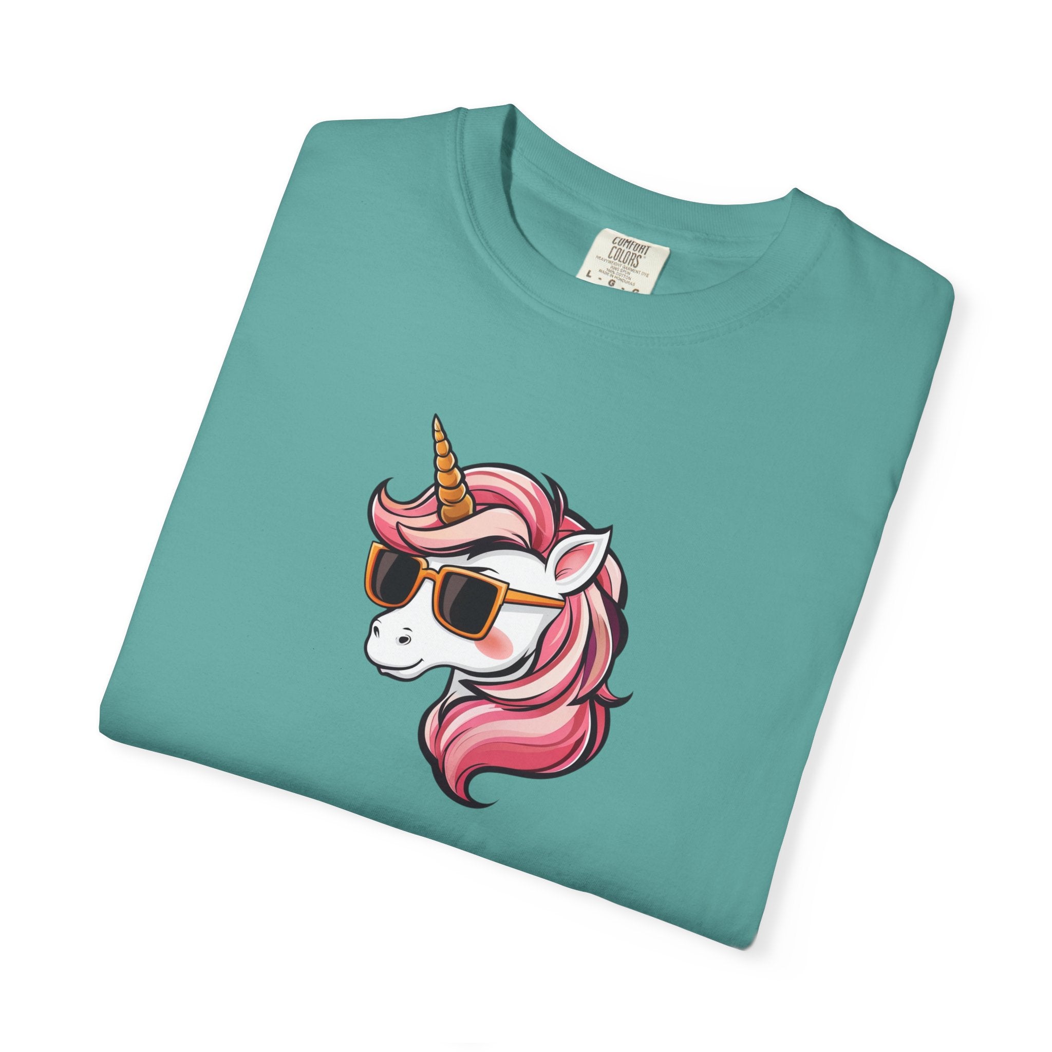 Cool Unicorn T-Shirt — Sunglasses Pink Unicorn Graphic Tee