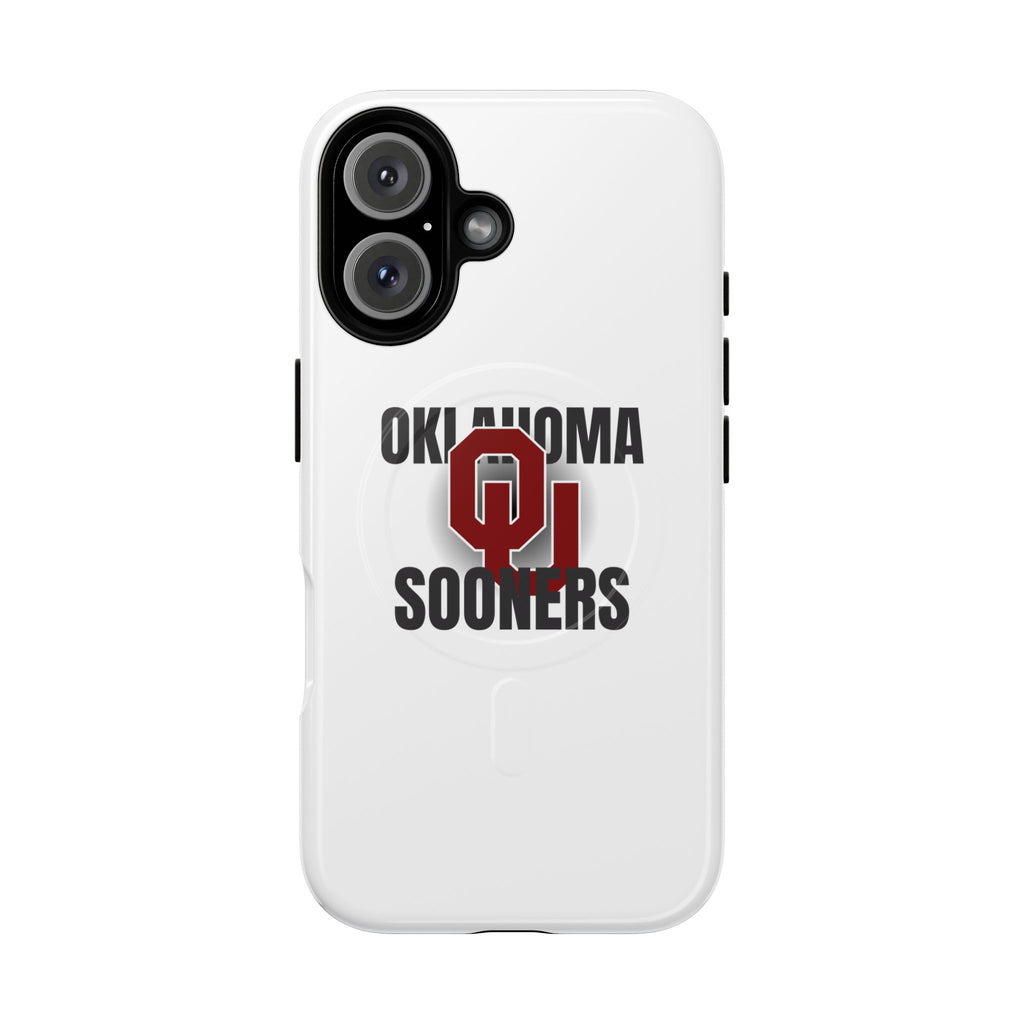 Oklahoma Sooners Tough Magnetic Phone Case — Durable Magnetic Snap-On College iPhone Cover