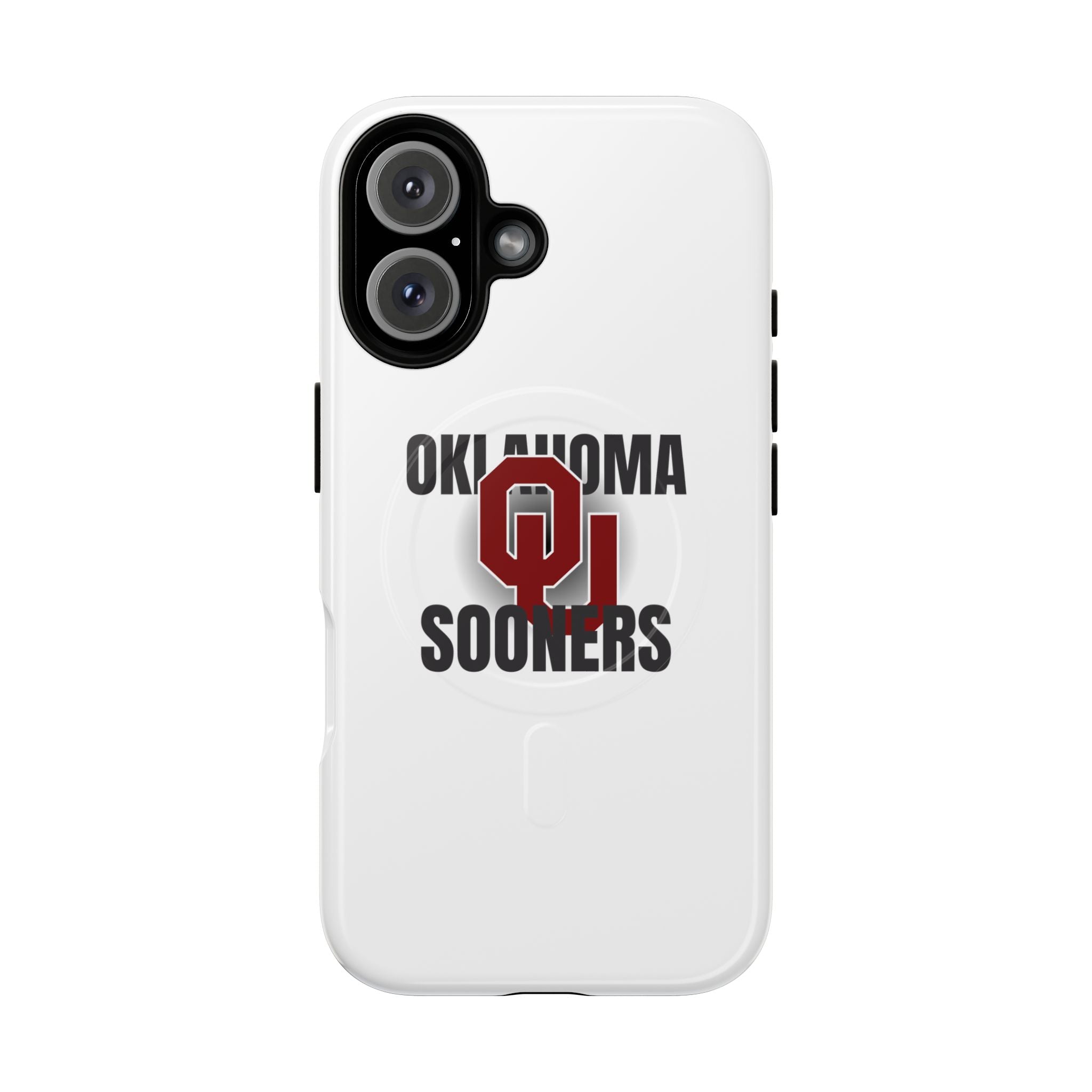 Oklahoma Sooners Tough Magnetic Phone Case — Durable Magnetic Snap-On College iPhone Cover