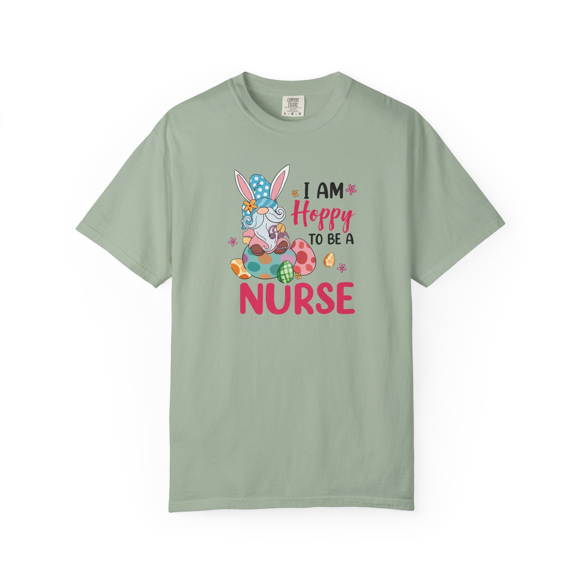 Nurse Bunny T-Shirt — "I Am Hoppy to Be a Nurse" Cute Easter Tee