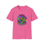 Unisex T-Shirt — 'Unleash Your Colors' Rainbow Chameleon Graphic Tee