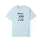 Teacher T-Shirt – "Changing the World One Child at a Time" Inspirational Educator Tee