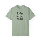 Teacher T-Shirt – "Changing the World One Child at a Time" Inspirational Educator Tee