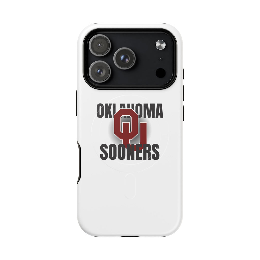 Oklahoma Sooners Tough Magnetic Phone Case — Durable Magnetic Snap-On College iPhone Cover