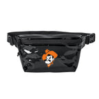 Clear/Black Transparent Fanny Pack with Orange Cowboy Mascot – Stadium-Approved Festival Belt Bag