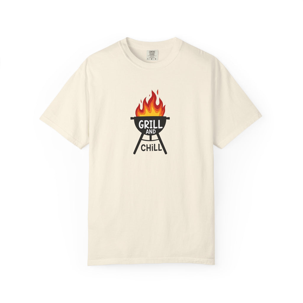 Grill and Chill T-Shirt — BBQ Graphic Tee for Grill Lovers