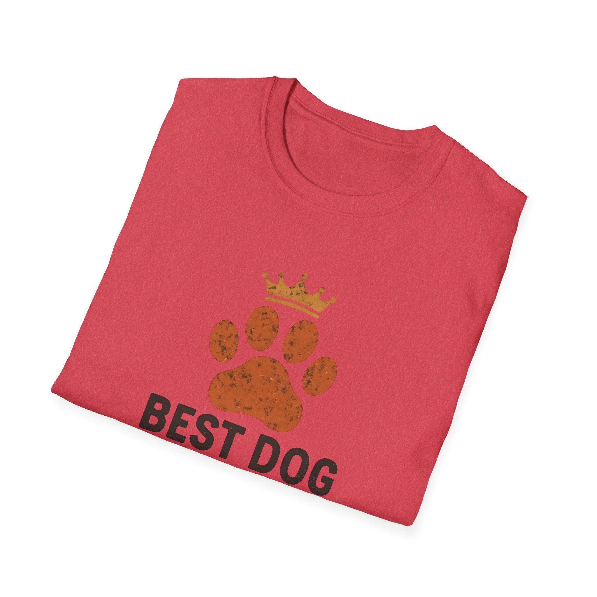 Best Dog Ever T-Shirt — Paw Print with Crown Dog Lover Tee