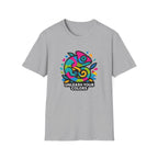 Unisex T-Shirt — 'Unleash Your Colors' Rainbow Chameleon Graphic Tee