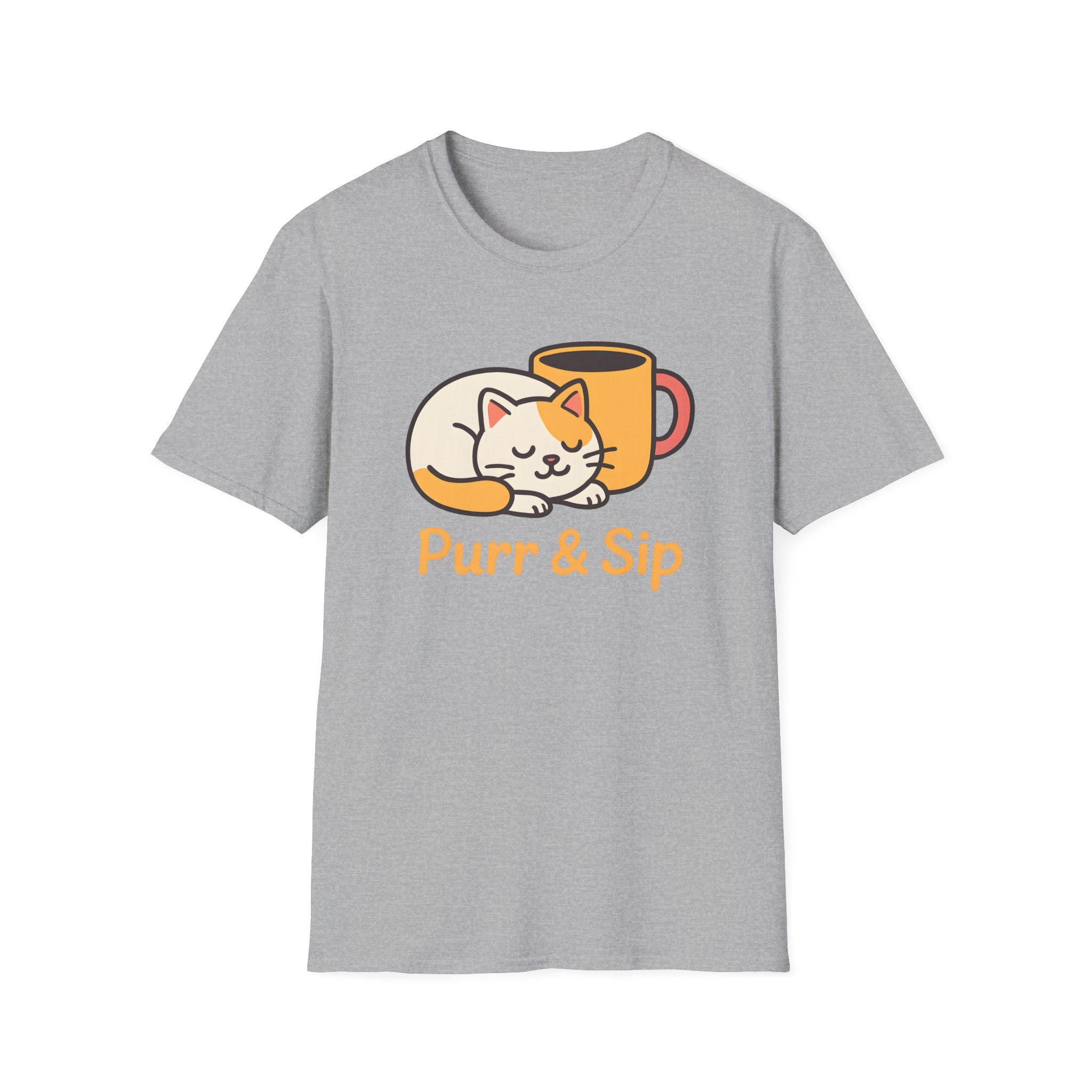 Purr & Sip Cat Coffee T-Shirt