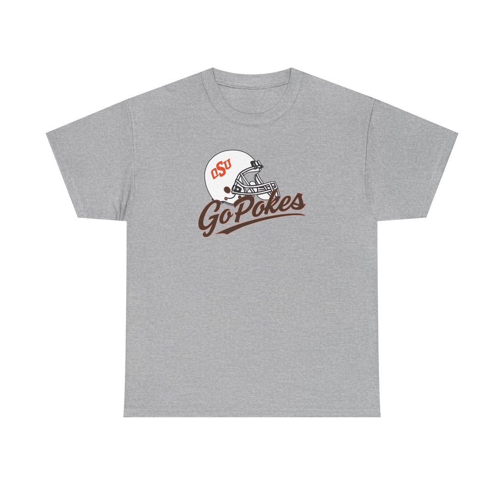 Go Pokes Tee — OSU Football Helmet Vintage Logo T-Shirt