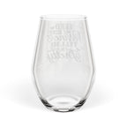 Stemless Wine Glass – "Feed Me Wine & Tell Me I’m Pretty" Funny Glass Gift