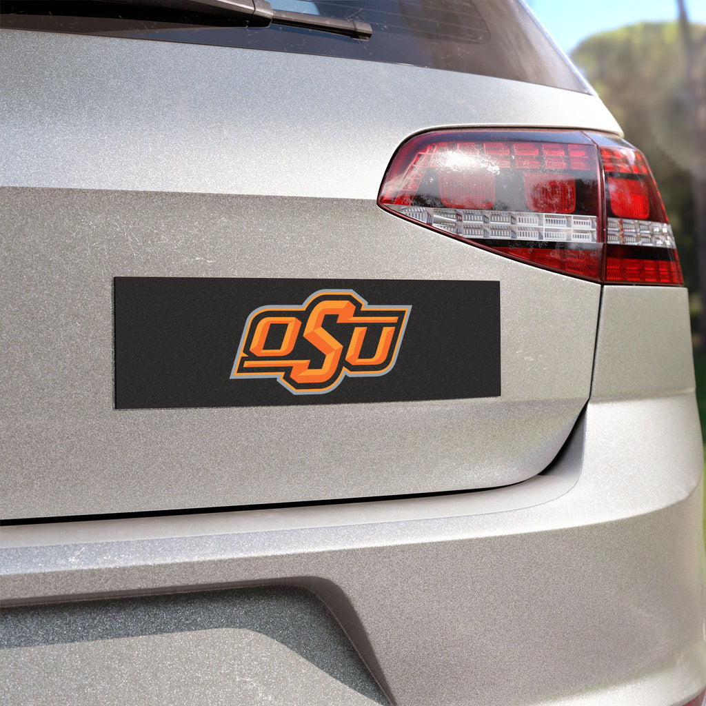 OSU Logo Car Magnet — Orange & Black Team Emblem Magnetic Decal