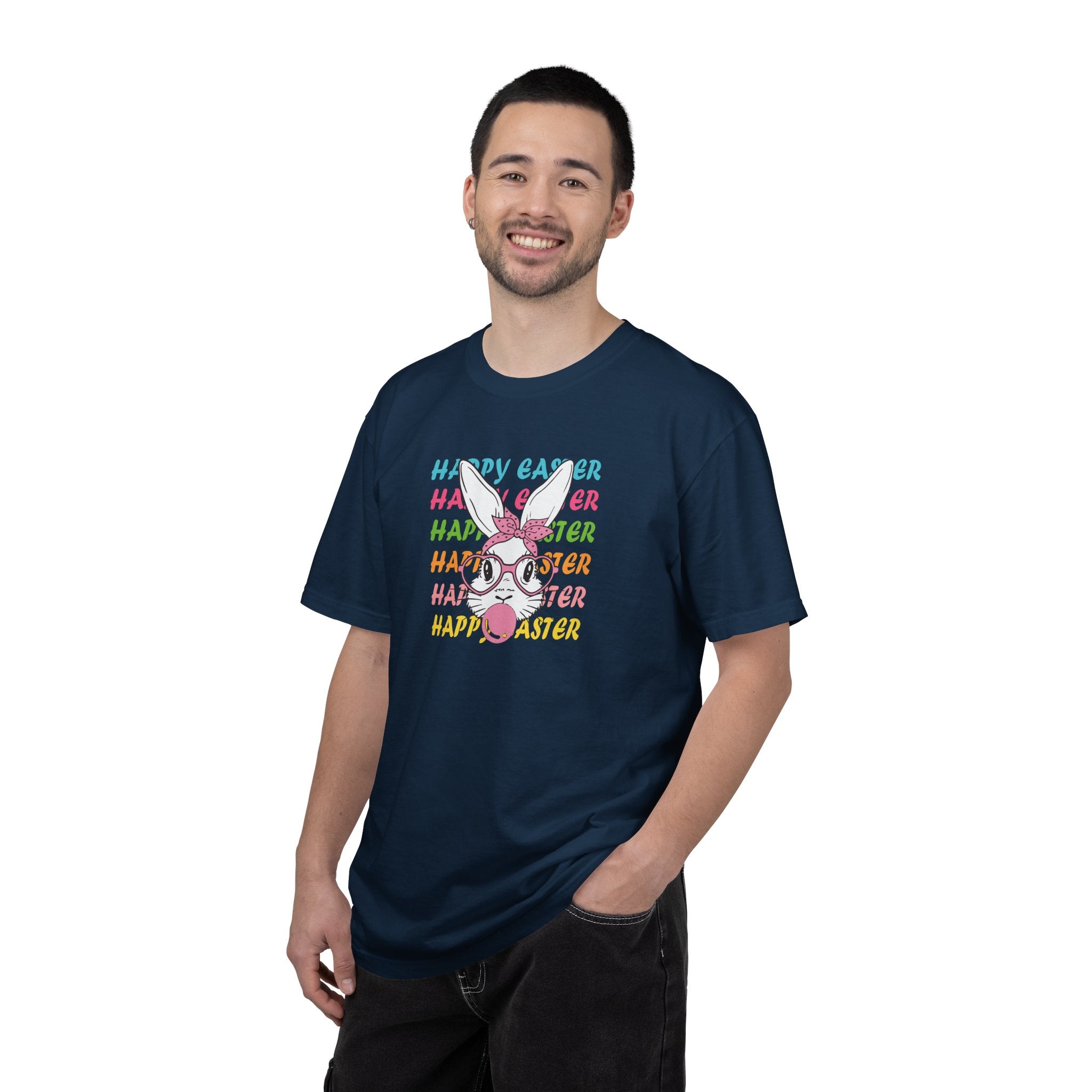 Easter Bunny Glasses T-Shirt — Happy Easter Pastel Graphic Tee
