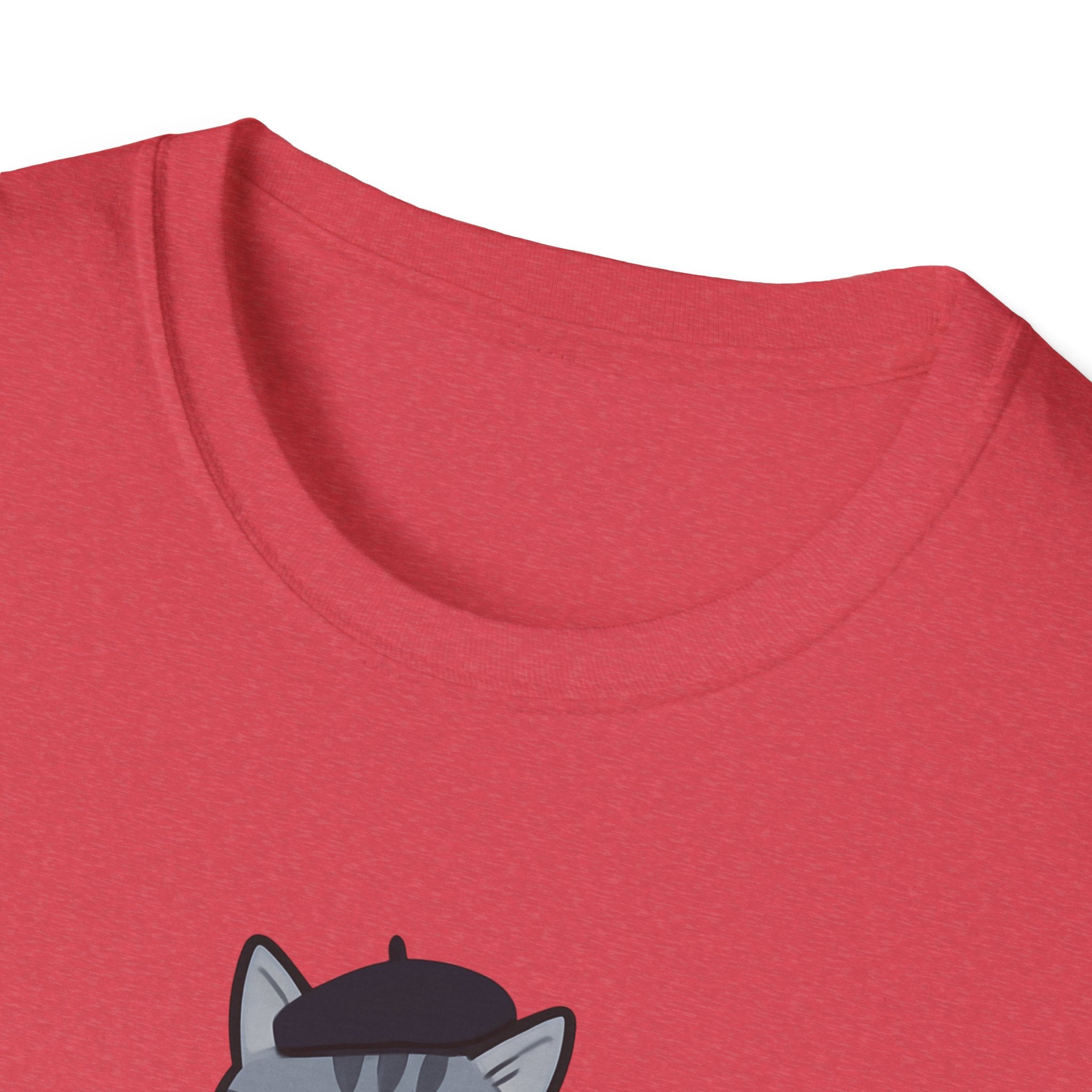 Artistic Catitude T-Shirt — Cute Gray Tabby Cat Graphic Tee