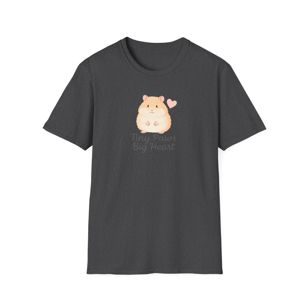 Tiny Paws Big Heart T-Shirt — Cute Hamster Graphic Tee