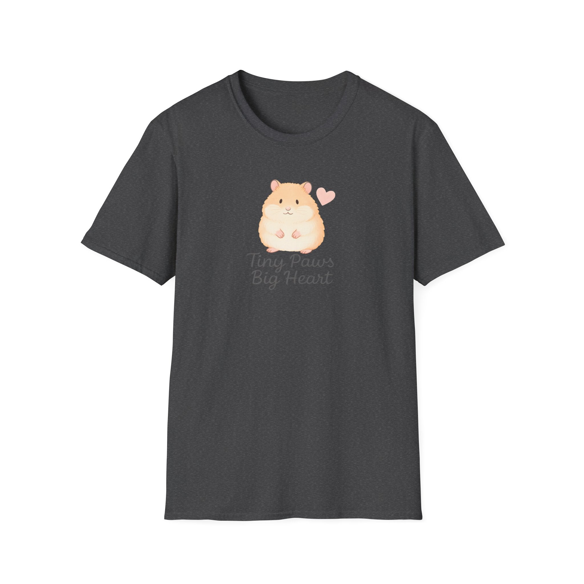 Tiny Paws Big Heart T-Shirt — Cute Hamster Graphic Tee
