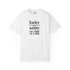 Teacher T-Shirt – "Changing the World One Child at a Time" Inspirational Educator Tee