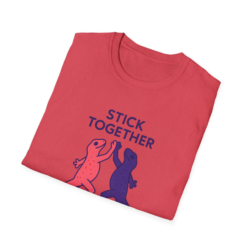 Stick Together Lizard T-Shirt — Cute Matching Gecko Tee