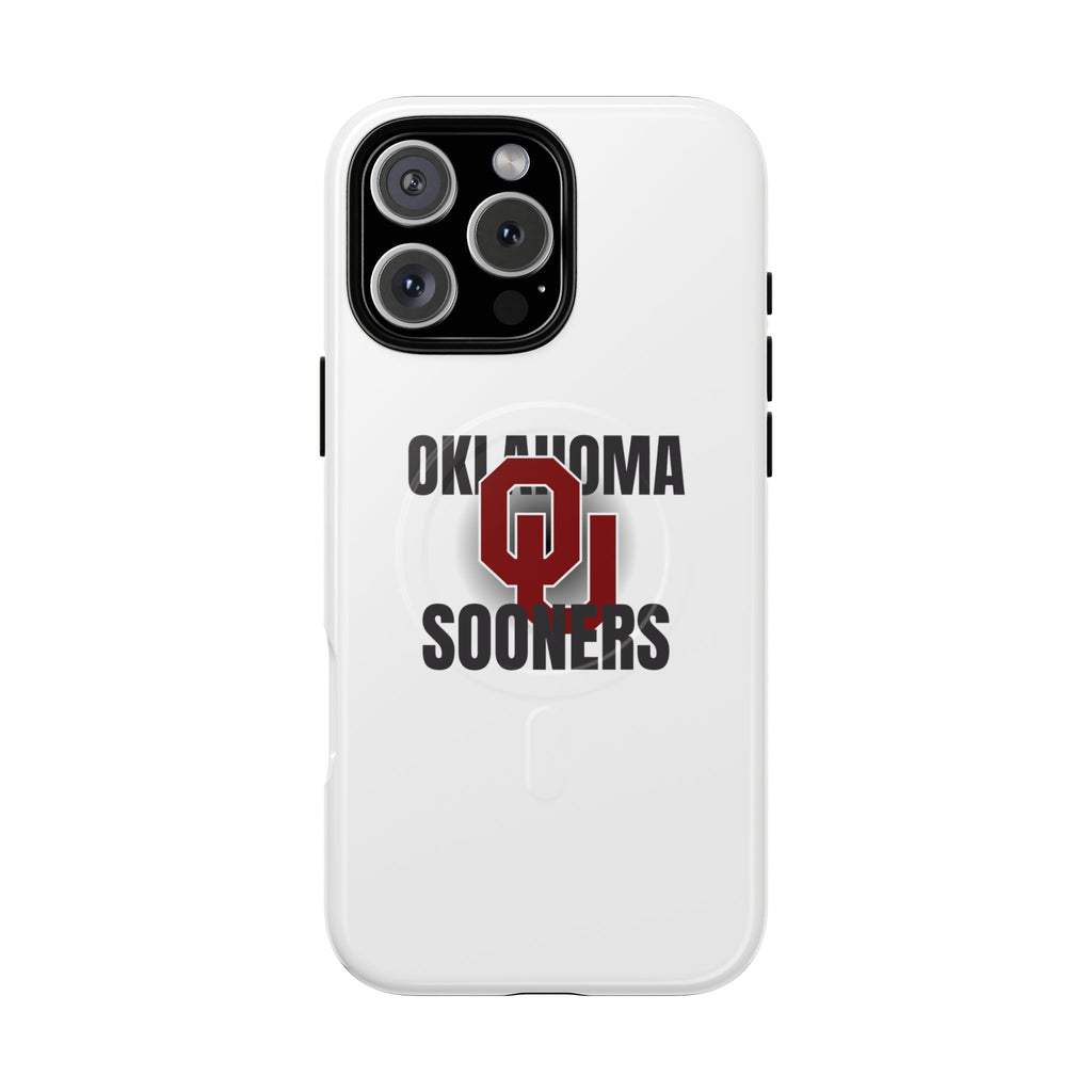 Oklahoma Sooners Tough Magnetic Phone Case — Durable Magnetic Snap-On College iPhone Cover