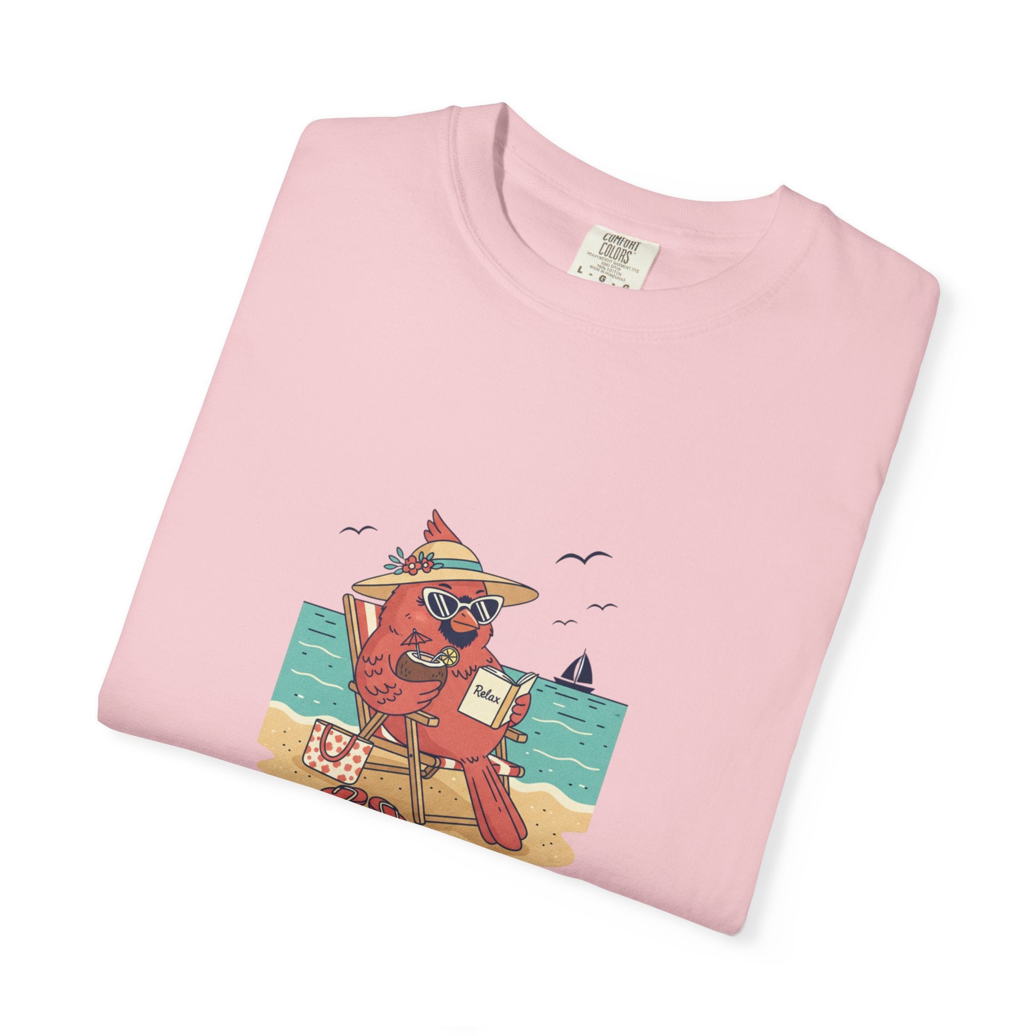 Beach Cardinal Relaxing T-Shirt — Retro Summer Tee