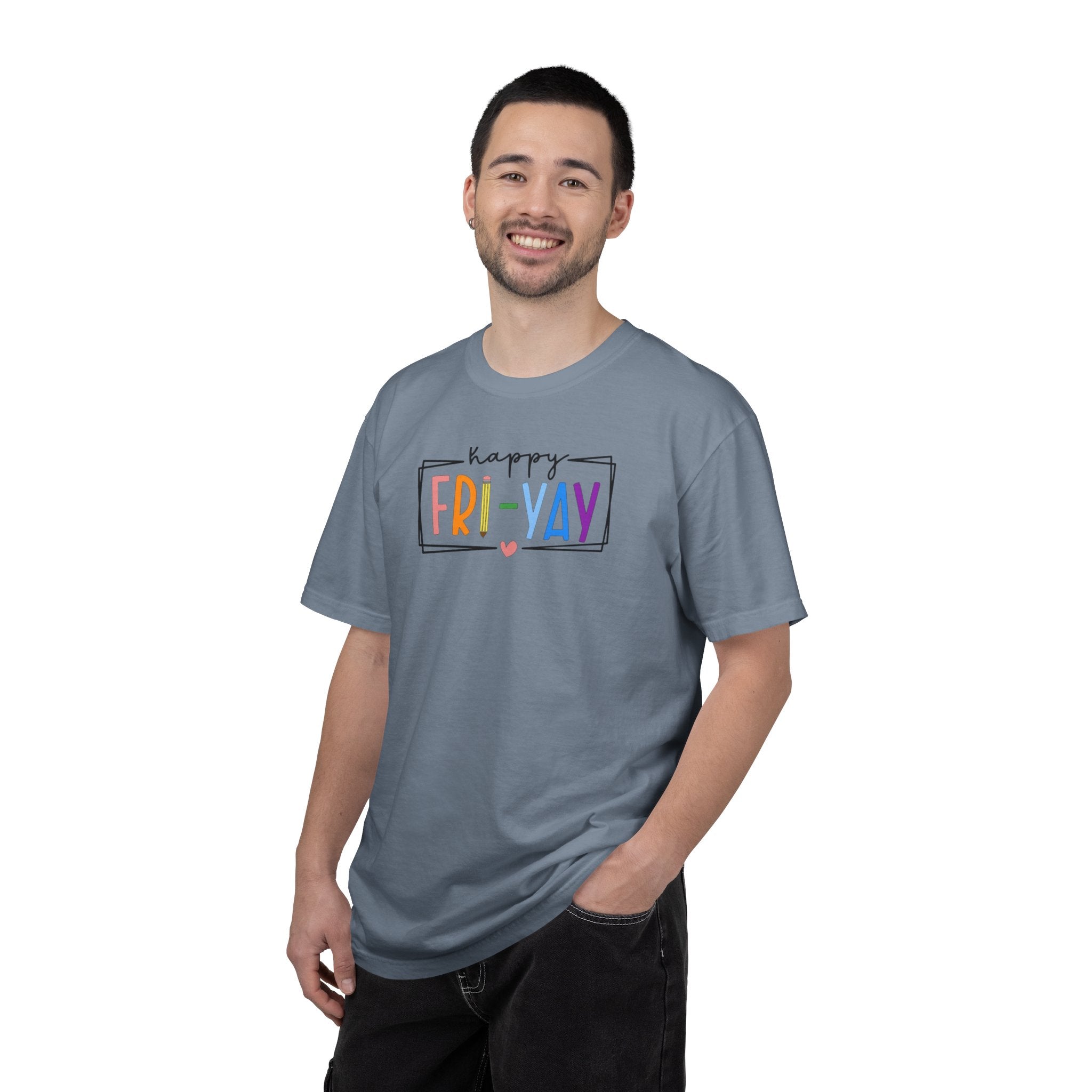 Fri-Yay T-Shirt — Colorful ‘Happy FRI-YAY’ Casual Tee