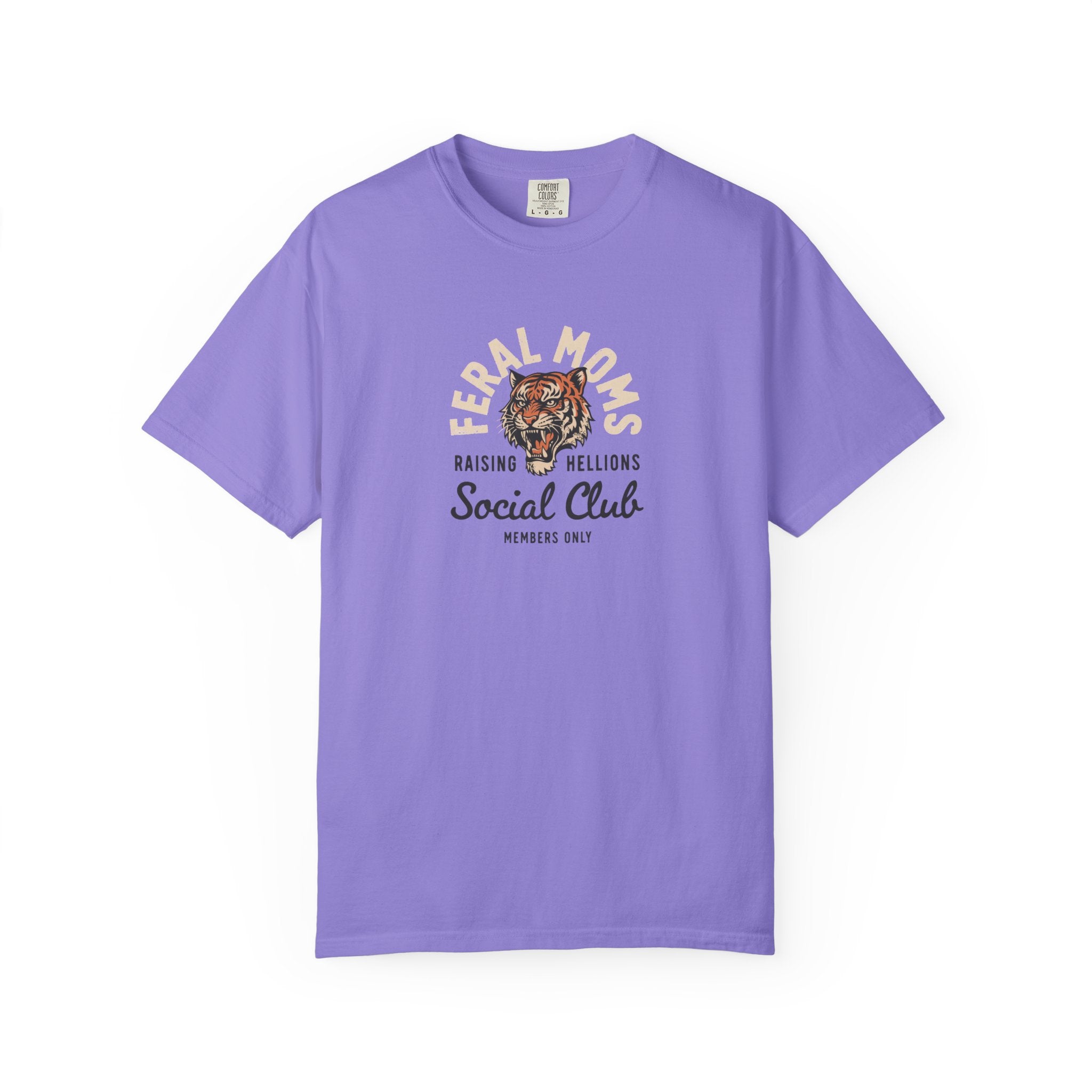 Tiger Social Club T‑Shirt — "Raising Hellions" Graphic Tee