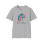 Koi Fish Tee — "Swim in Peace" Relaxed Graphic T-Shirt
