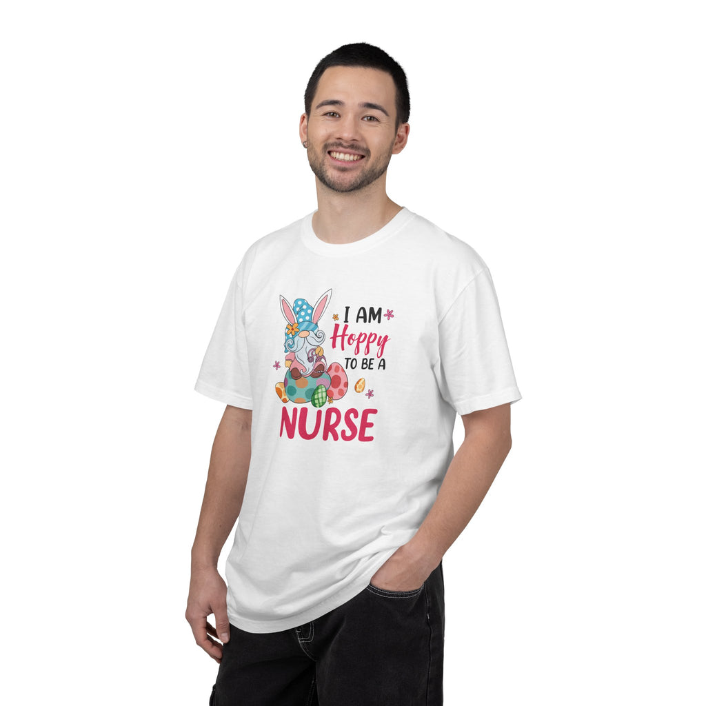 Nurse Bunny T-Shirt — "I Am Hoppy to Be a Nurse" Cute Easter Tee
