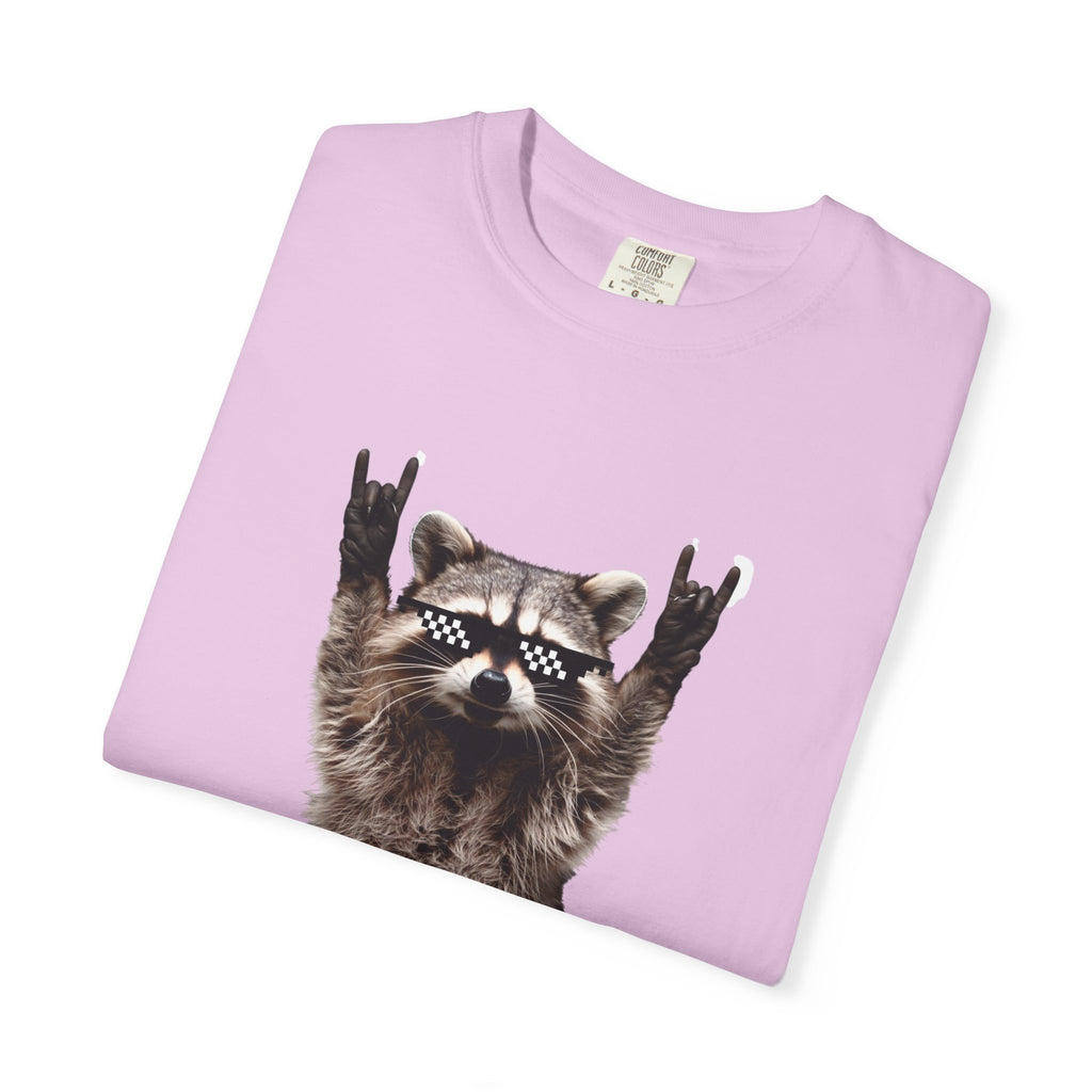 Rock On Raccoon T-Shirt — Cool Sunglasses Graphic Tee