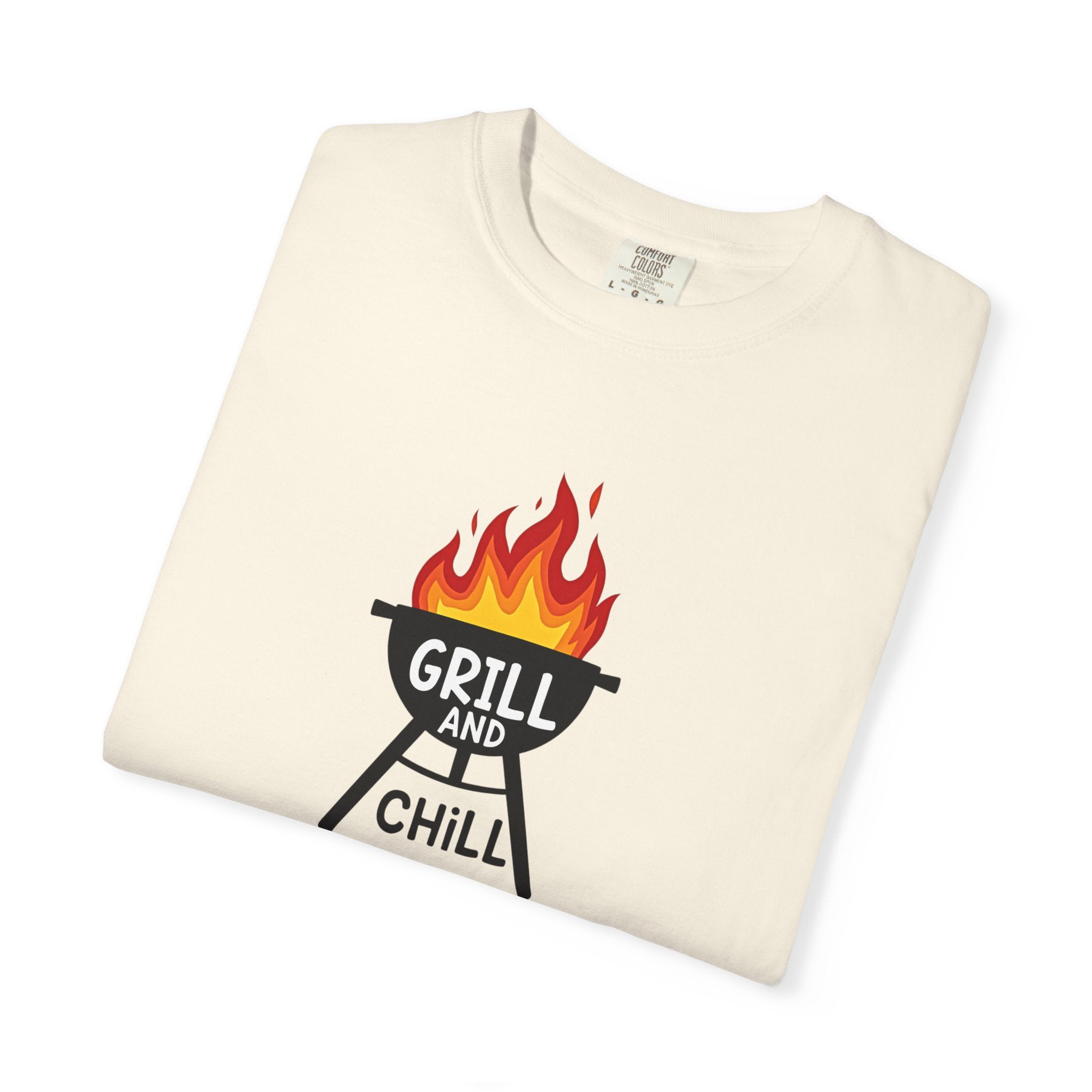 Grill and Chill T-Shirt — BBQ Graphic Tee for Grill Lovers