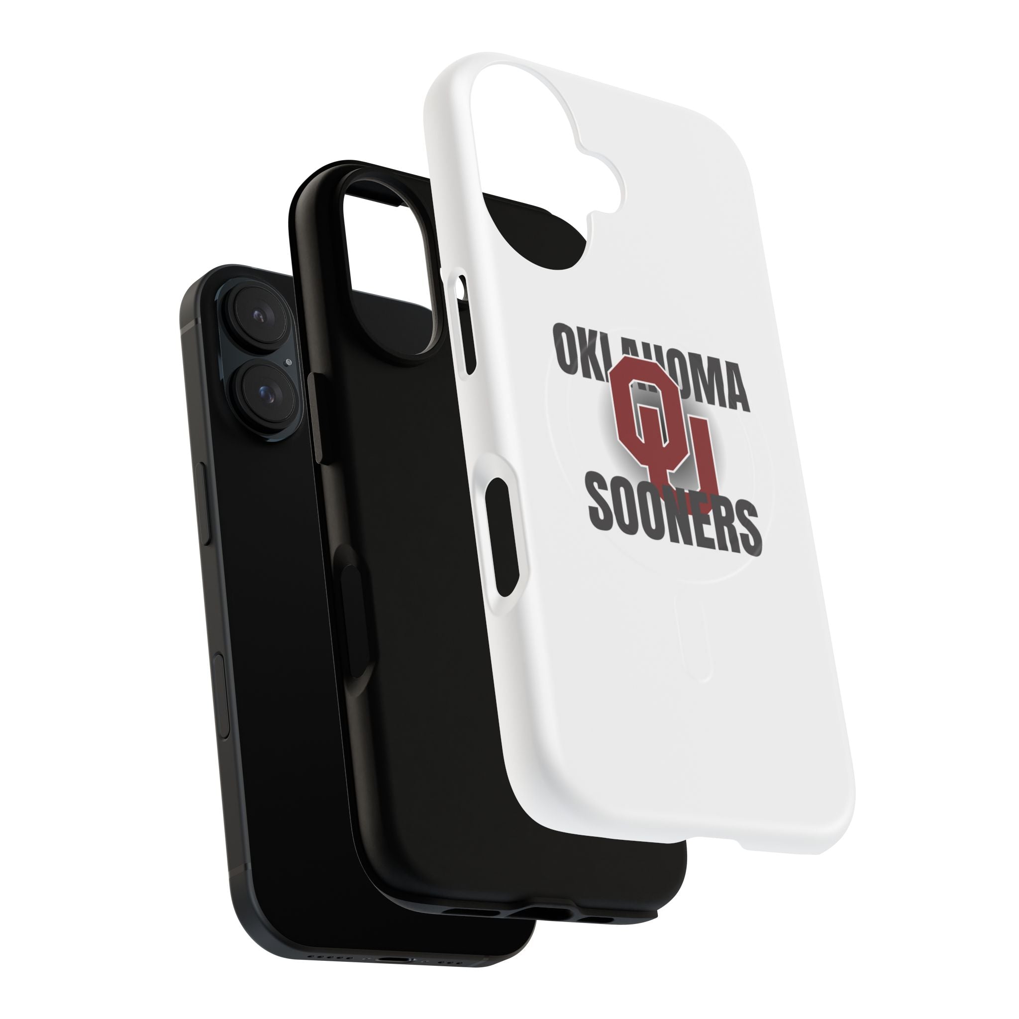 Oklahoma Sooners Tough Magnetic Phone Case — Durable Magnetic Snap-On College iPhone Cover