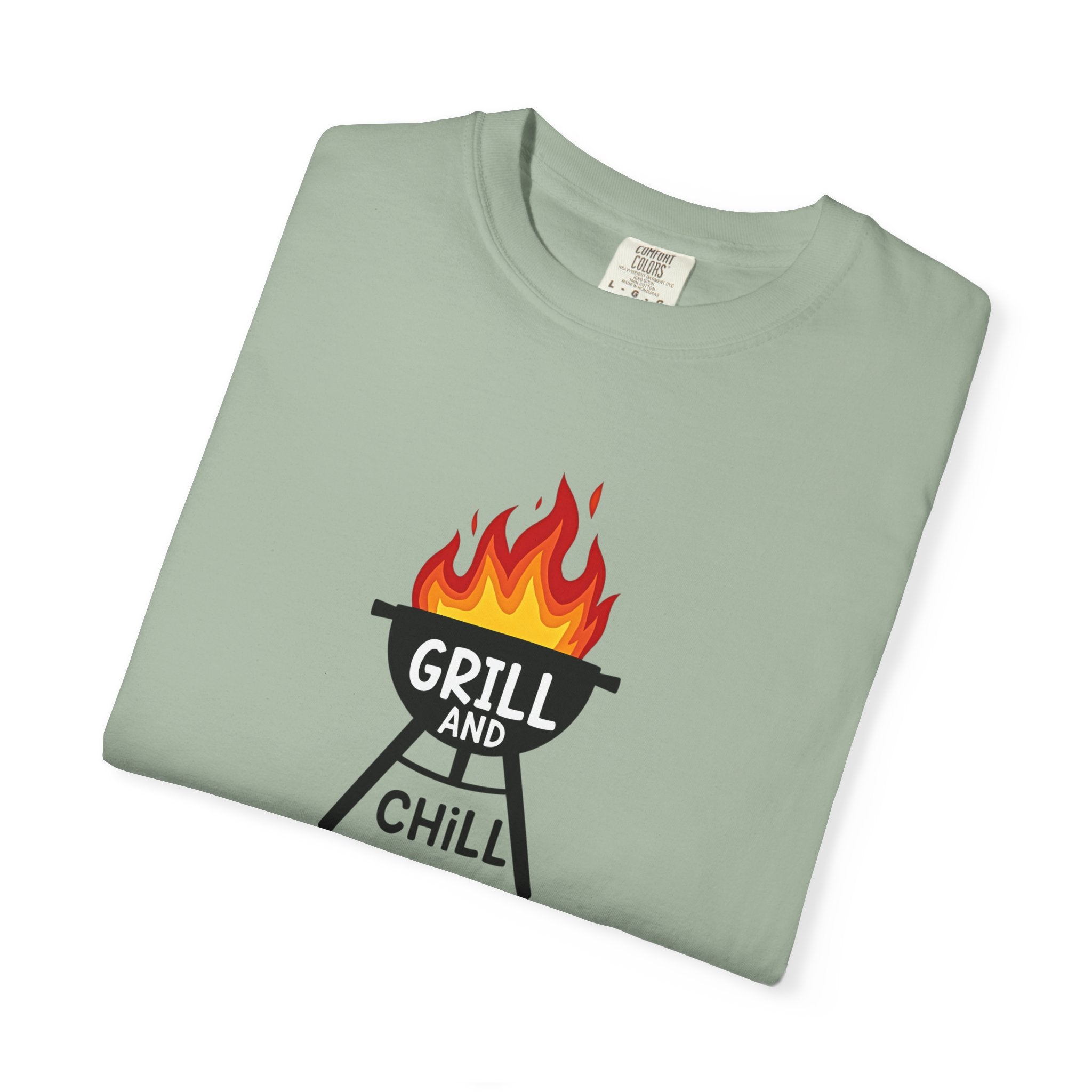 Grill and Chill T-Shirt — BBQ Graphic Tee for Grill Lovers