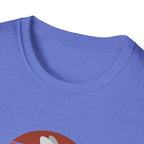 Retro Sunset Bunny T-Shirt — Cute Rabbit Vintage Stripe Tee