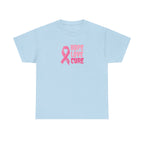 Breast Cancer Awareness Tee — Pink Ribbon "Hope Love Cure"