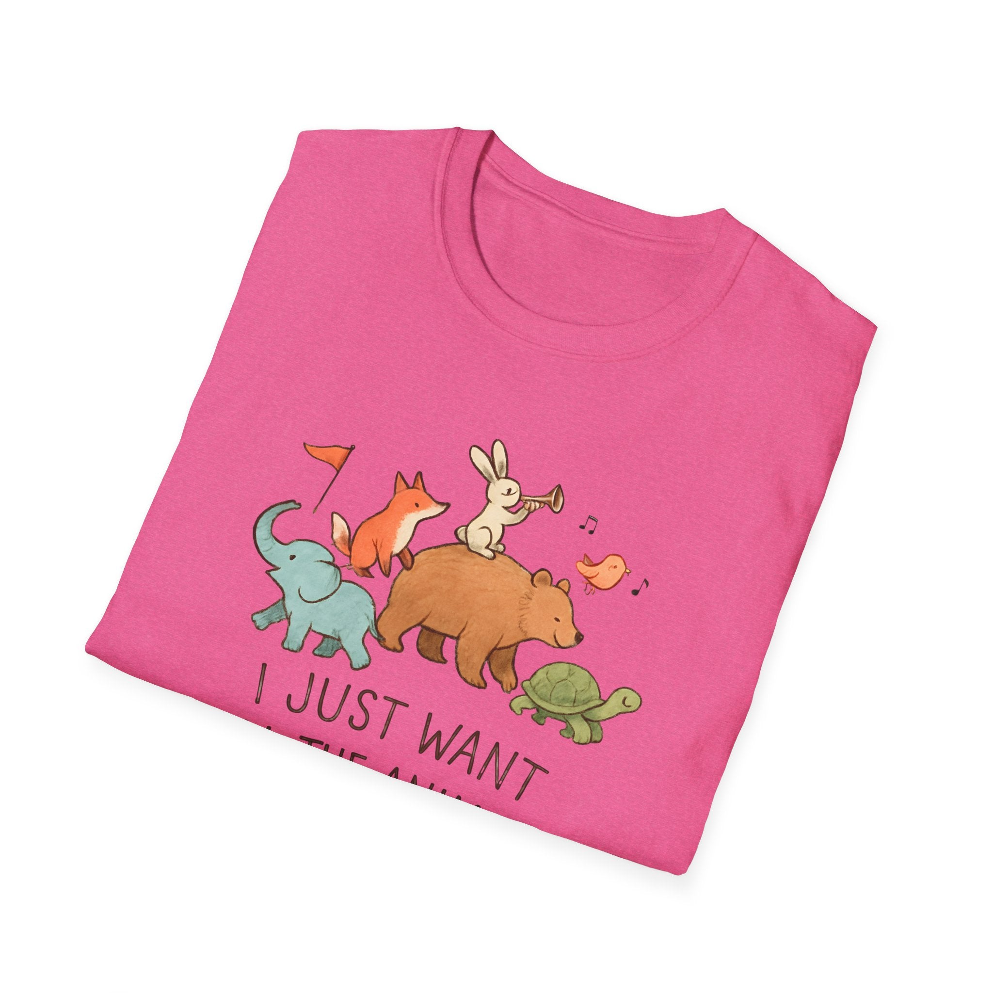 I Just Want All The Animals T-Shirt — Cute Animal Stack Tee for Animal Lovers