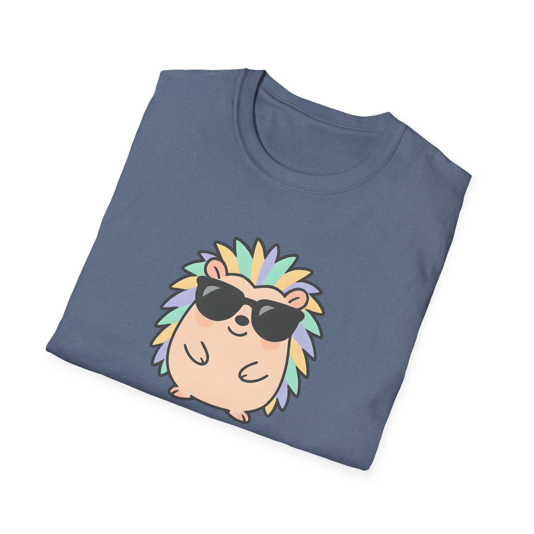 Feeling Sharp Hedgehog T-Shirt — Cute Sunglasses Prickly Cartoon Tee