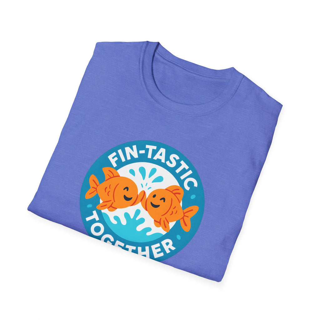 T-Shirt — "Fin-Tastic Together" Cute Goldfish Couple Graphic Tee