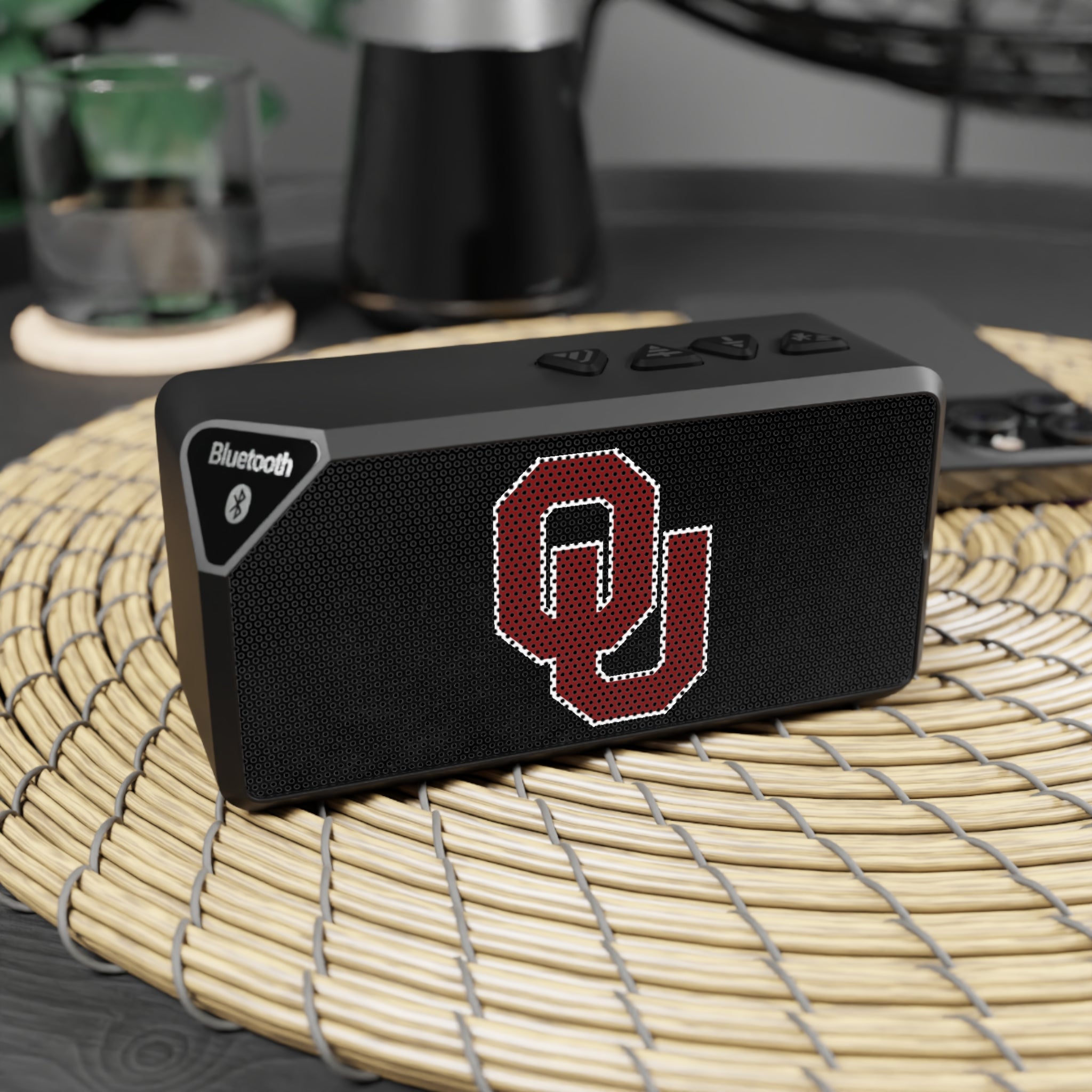 Bluetooth Speaker with OU Logo — Portable Wireless Speaker for Oklahoma Fans